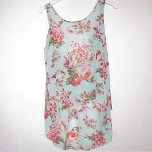 Forever 21 Sleeveless Hi Low Top